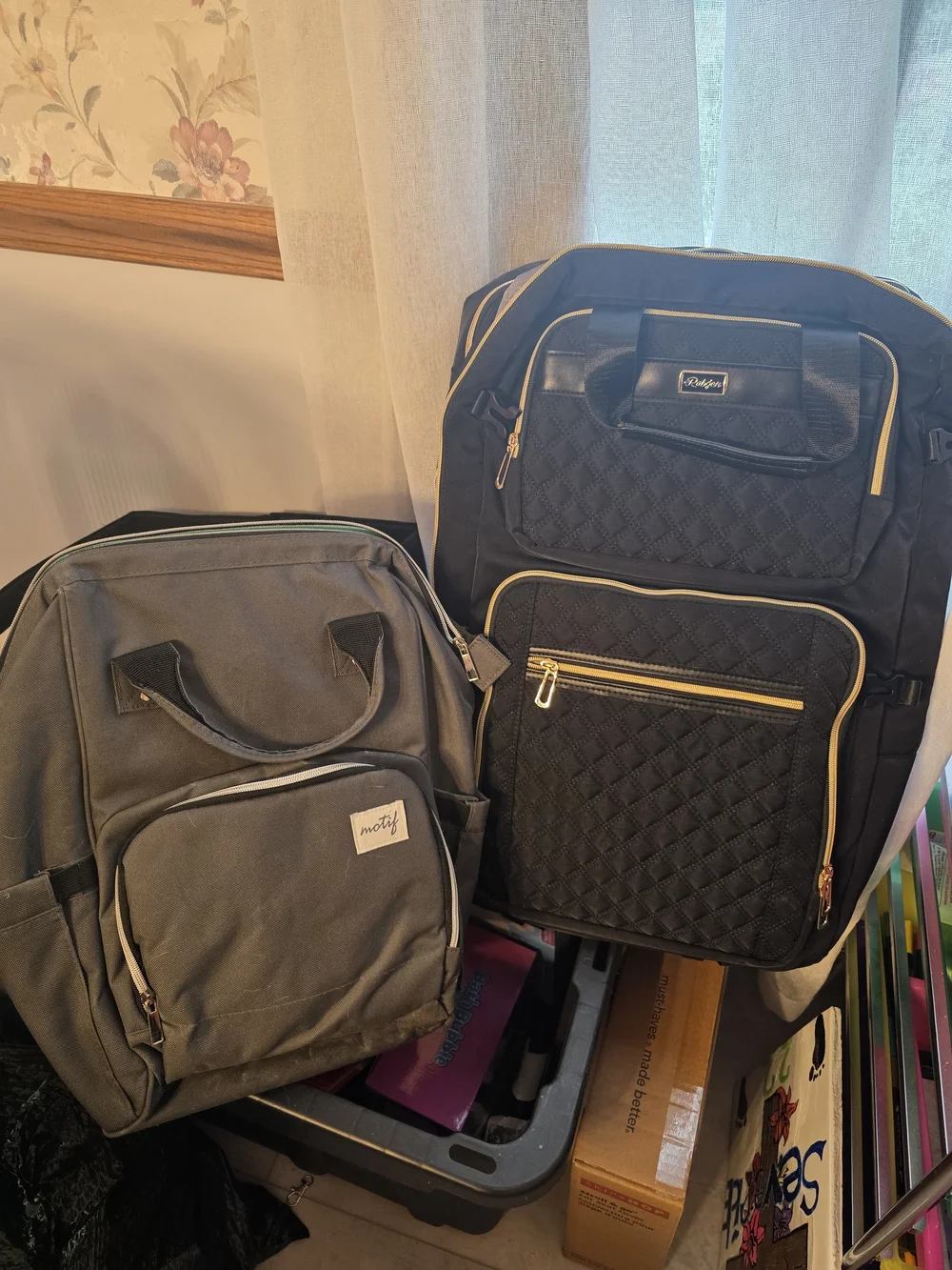 Rabjen Expandable Daddy Baby Diaper Bag Backpack